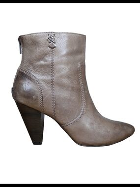 FRYE Regina Heel Bootie Brown Leather Pointed Toe Zip Ankle Boots Women’s 11 M